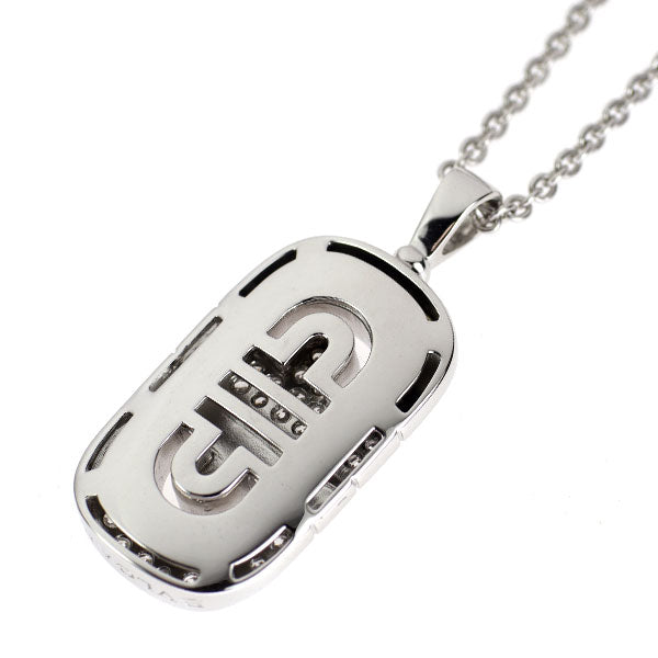 ブルガリ K18WG ダイヤモンド ペンダントネックレス パレンテシ