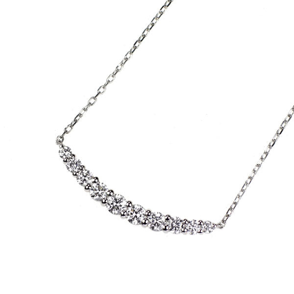 ポンテヴェキオ Pt999/ Pt850 ダイヤモンド ペンダントネックレス 0.30ct