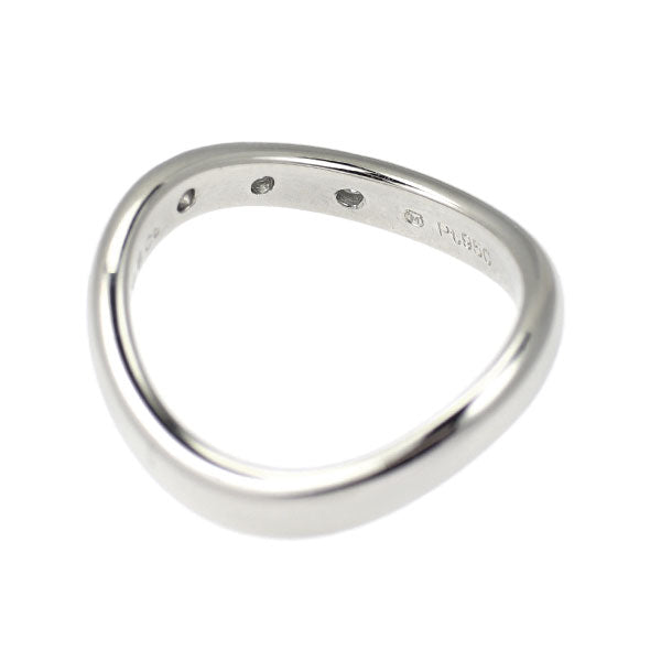 ミキモト Pt950 ダイヤモンド リング 0.05ct ピンキー  V字