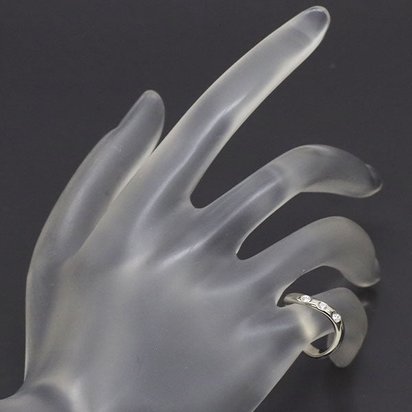 ミキモト Pt950 ダイヤモンド リング 0.05ct ピンキー  V字