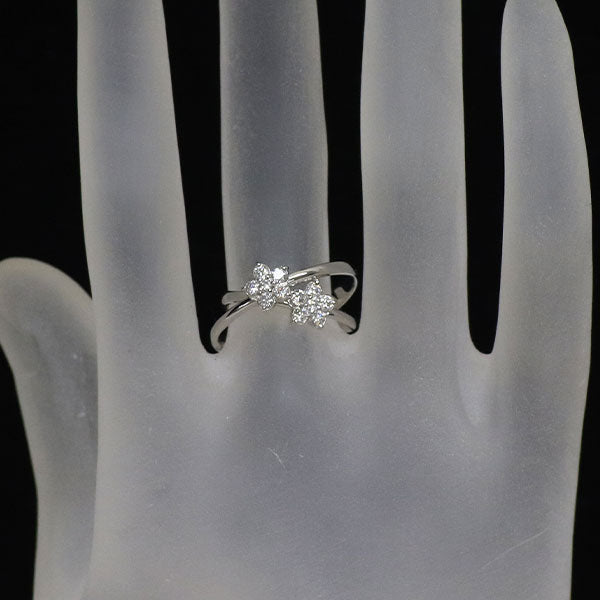ポンテヴェキオ K18WG ダイヤモンド リング 0.40ct フラワー
