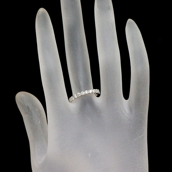 K18WG ダイヤモンド リング 0.50ct ハーフエタニティ