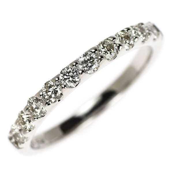 K18WG ダイヤモンド リング 0.50ct ハーフエタニティ