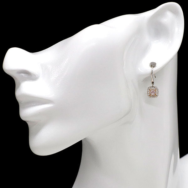 Pt950/K18YG/PG 天然イエロー/ピンクパープル/カラーレス ダイヤモンド ピアス 0.324ct FVOY/FPP VVS2 I1 D0.32ct