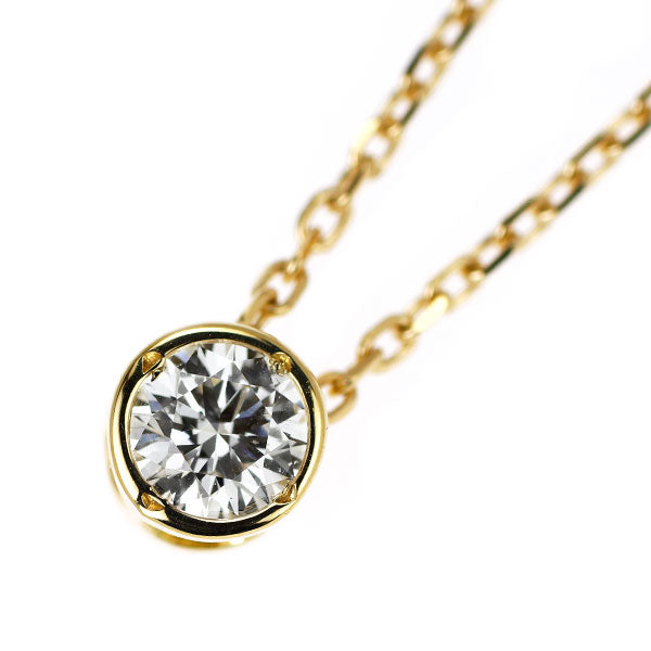 モニッケンダム K18YG ダイヤモンド ペンダントネックレス 0.225ct D VS2 VG