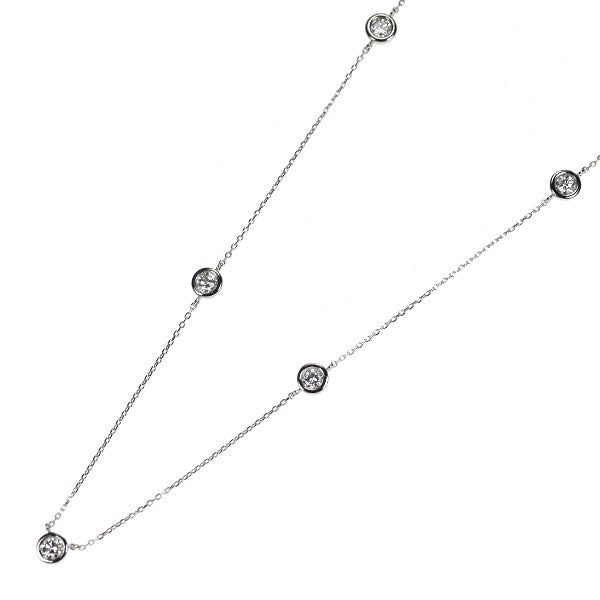Pt850 ダイヤモンド ペンダントネックレス 0.50ct ステーション