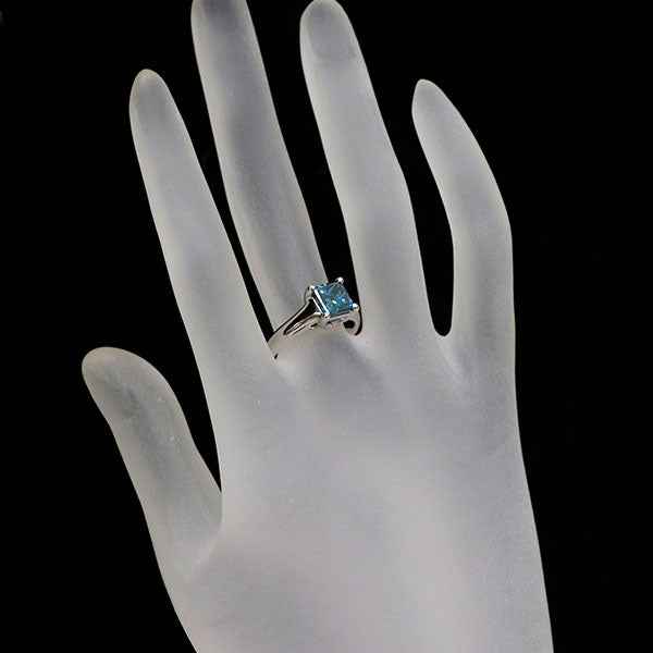 Pt900 トリートブルー ダイヤモンド リング 1.544ct — セルビー