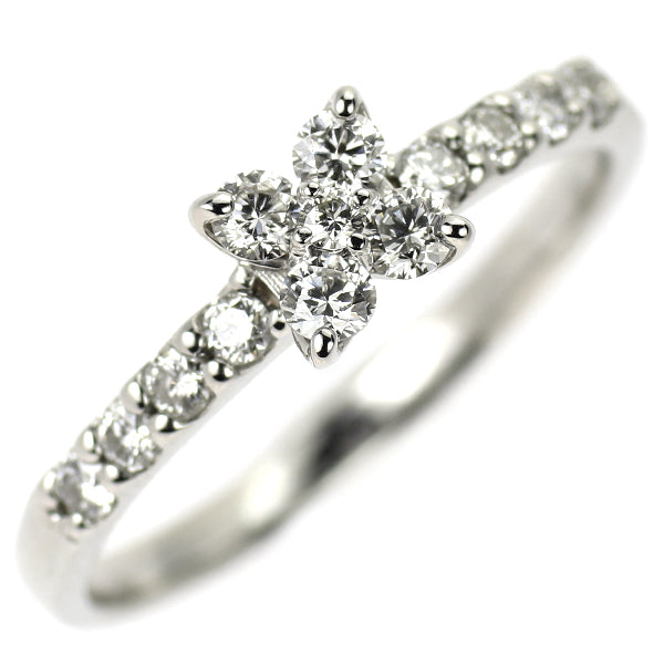 Pt900 ダイヤモンド リング 0.30ct  フラワー