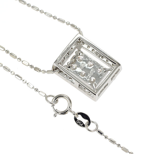 K18WG ダイヤモンド ペンダントネックレス 0.65ct