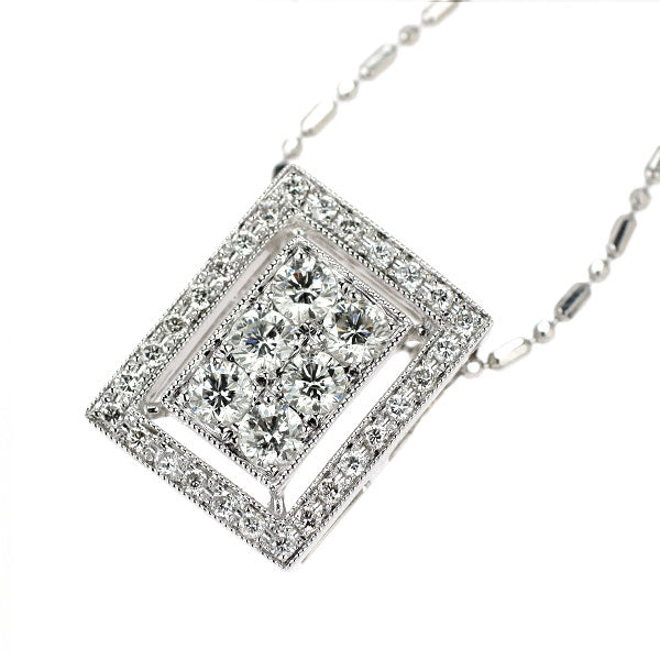 K18WG ダイヤモンド ペンダントネックレス 0.65ct
