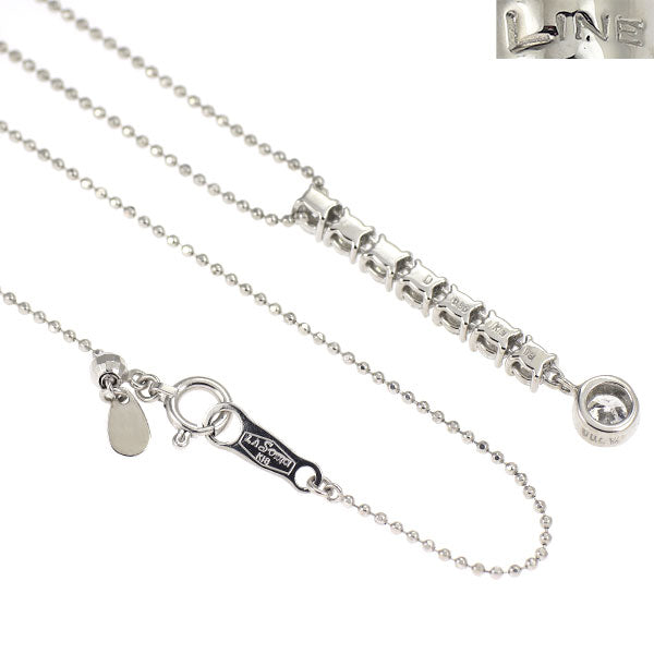 DTC K18WG ダイヤモンド ペンダントネックレス 0.80ct LINE