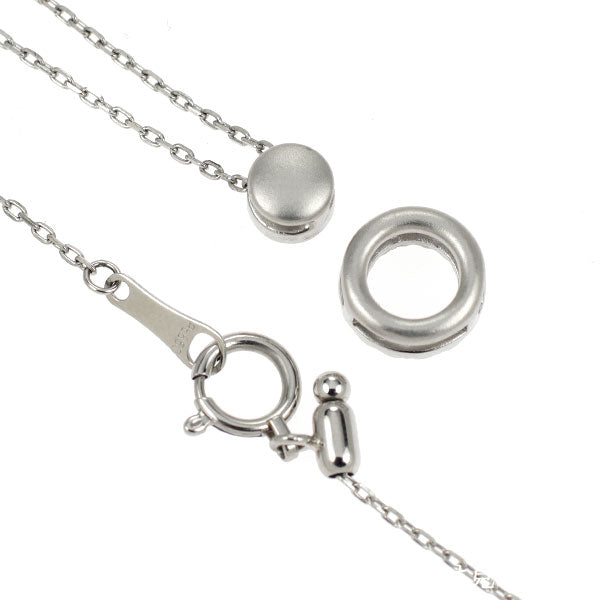 Pt900/ Pt850 ダイヤモンド ペンダントネックレス 0.171ct D0.12ct リバーシブル セパレート