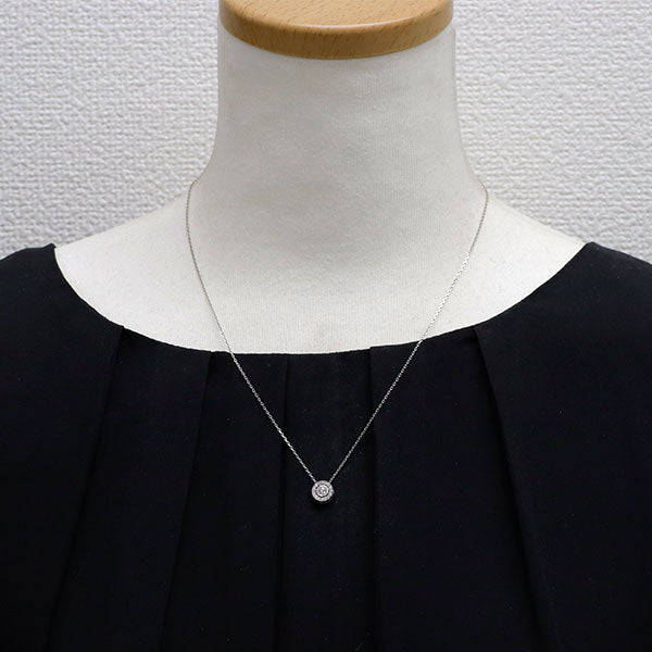 Pt900/ Pt850 ダイヤモンド ペンダントネックレス 0.171ct D0.12ct リバーシブル セパレート