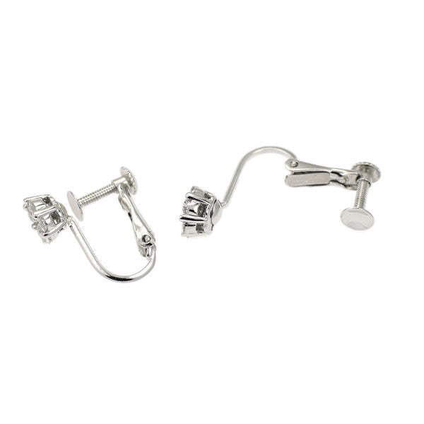 K18WG ダイヤモンド イヤリング 0.50ct