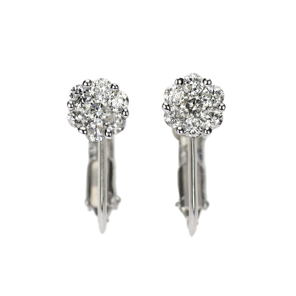 K18WG ダイヤモンド イヤリング 0.50ct