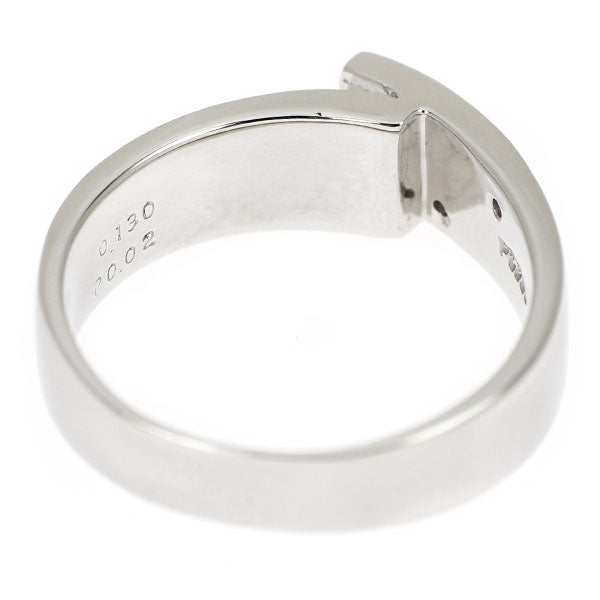 希少 Pt900 ダイヤモンド 天然ピンクダイヤ リング 0.130ct PD0.02ct