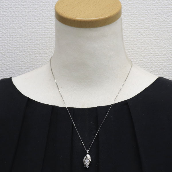 Pt900/ Pt850 ダイヤモンド ペンダントネックレス 0.555ct