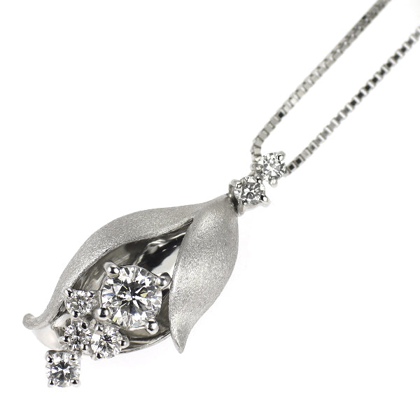 Pt900/ Pt850 ダイヤモンド ペンダントネックレス 0.555ct