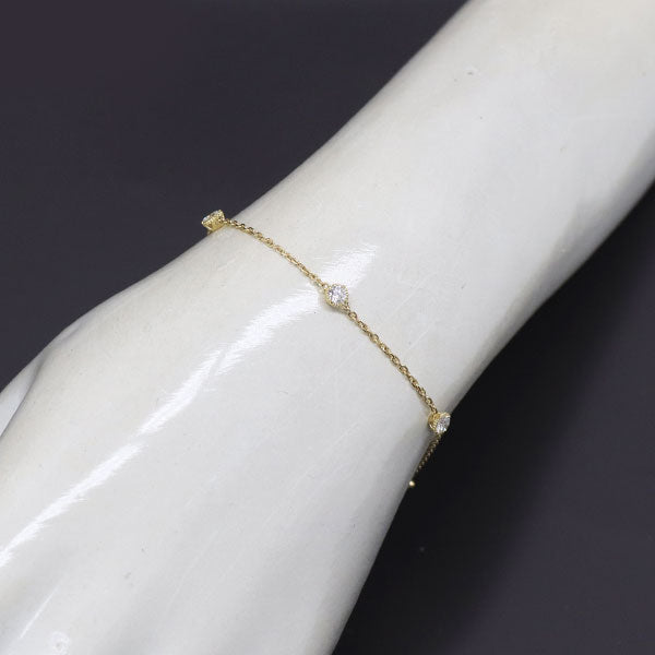 K18YG ダイヤモンド ブレスレット 0.35ct