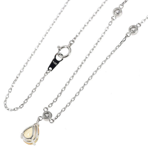 しおんpt900サファイアネックレス 9月]K18WGサファイア/ダイヤモンドリバーシブルネックレス