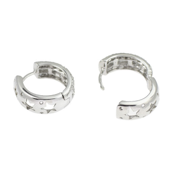 K18WG ダイヤモンド ピアス 0.66ct