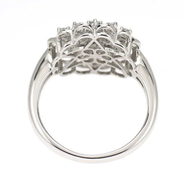 Pt900 ダイヤモンド リング 0.34ct フラワー