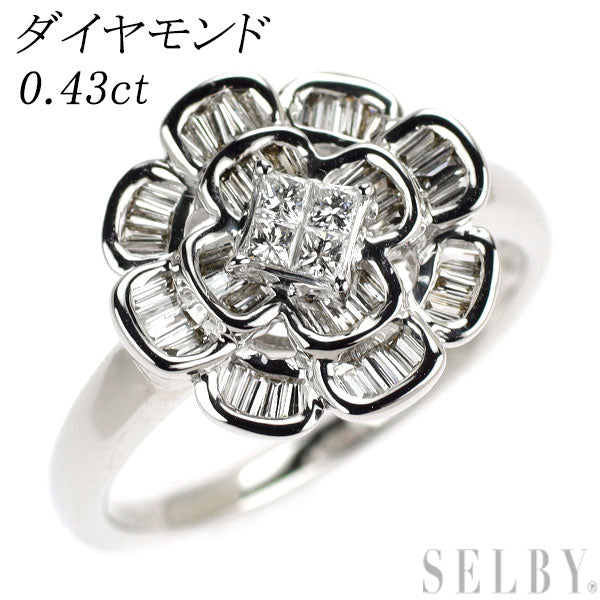 K18WG ダイヤモンド リング 0.43ct