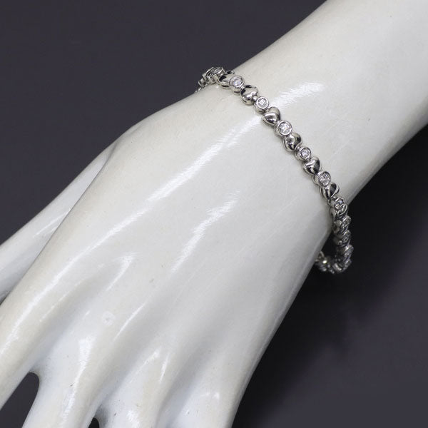 Pt850 ダイヤモンド ブレスレット 0.91ct