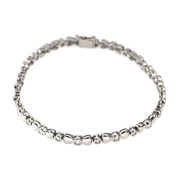 Pt850 ダイヤモンド ブレスレット 0.91ct