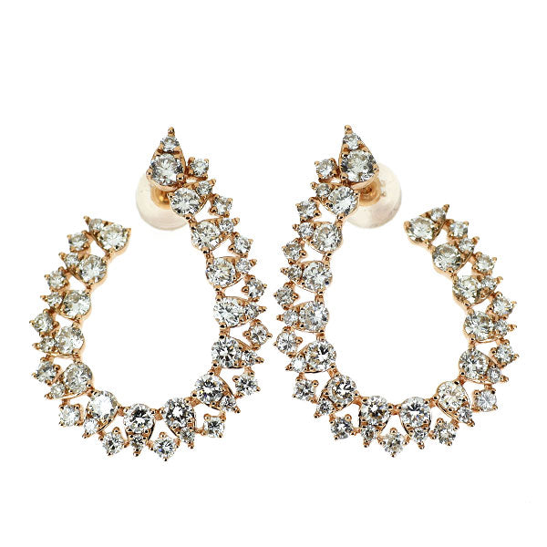 K18PG ダイヤモンド ピアス 2.80ct — セルビーオンラインストア