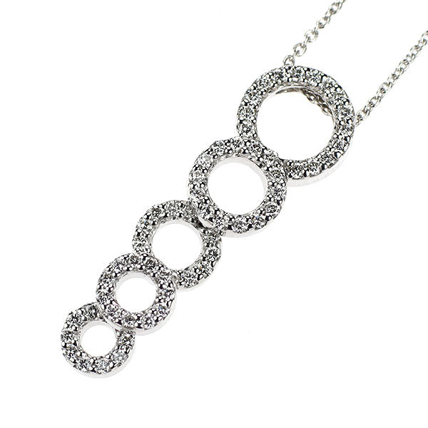 ポンテヴェキオ K18WG ダイヤモンド ペンダントネックレス 0.48ct