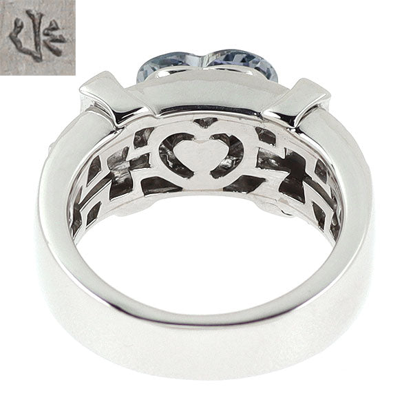 ジュエルスタジオ Pt900 バイオレットサファイア ダイヤモンド リング 1.64ct 0.27ct