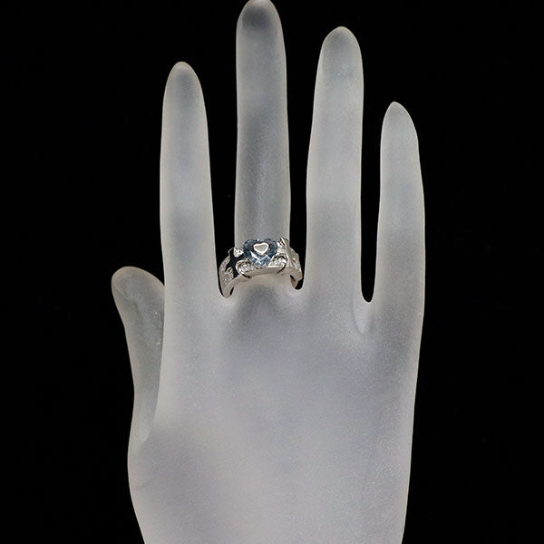 ジュエルスタジオ Pt900 バイオレットサファイア ダイヤモンド リング 1.64ct 0.27ct