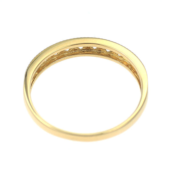 K18YG H&Cダイヤモンド リング 0.30ct ハーフエタニティ