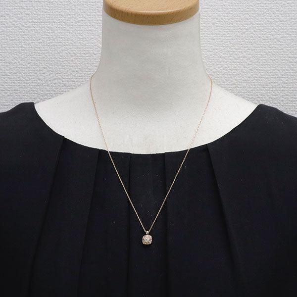 ヴァンドーム青山 K18PG ダイヤモンド ペンダントネックレス 0.11ct