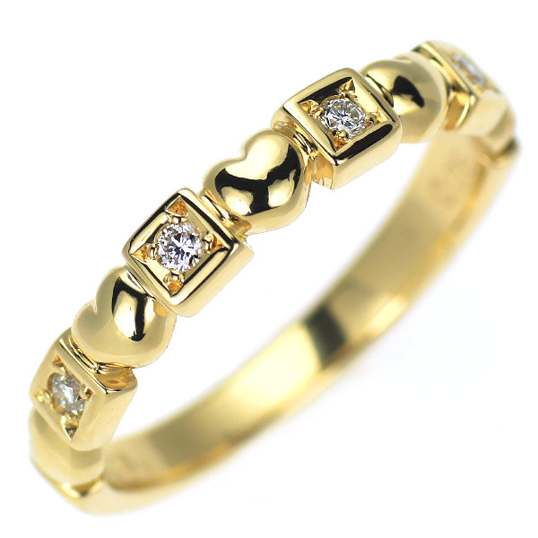 ペルリータミキモト K18YG ダイヤモンド リング 0.05ct ハート