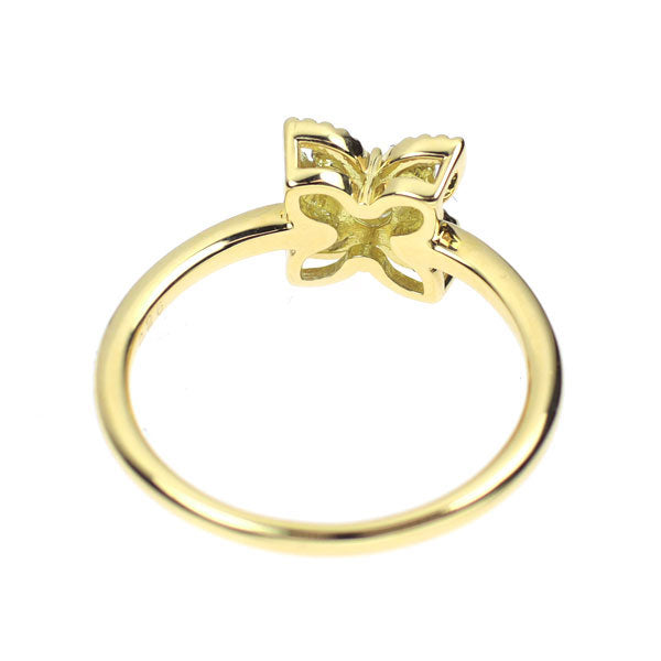 K18YG ダイヤモンド ダイヤモンド リング 0.26ct  フラワー