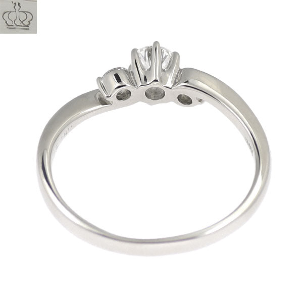 ロイヤルアッシャー Pt950 ダイヤモンド リング 0.15ct G VS1 D0.08ct