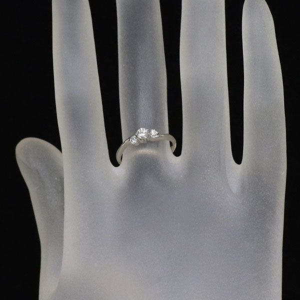 ロイヤルアッシャー Pt950 ダイヤモンド リング 0.15ct G VS1 D0.08ct