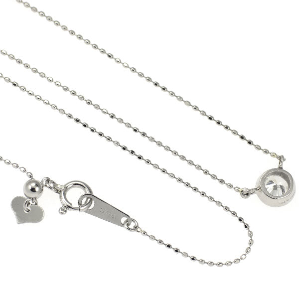 新品 Pt950/ Pt850 ダイヤモンド ペンダントネックレス 0.360ct I SI1 VG 鍛造ミルグレイン【エスコレ】