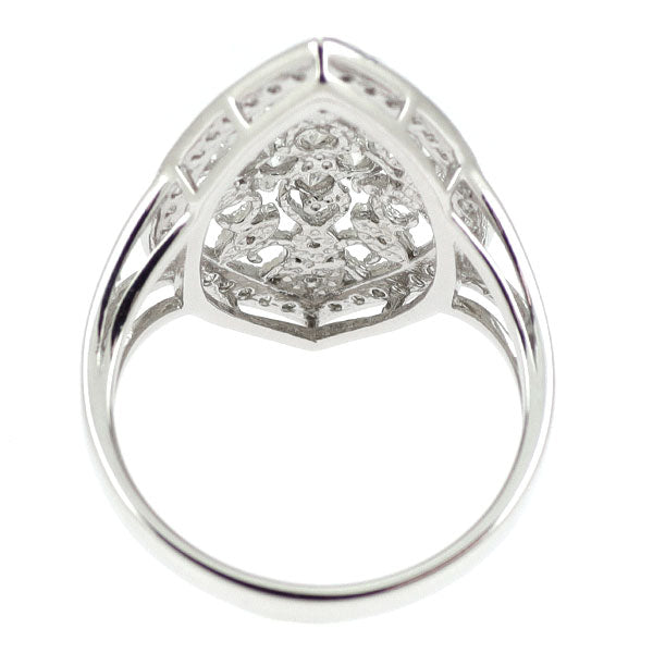 K18WG ダイヤモンド リング 0.50ct アンティークレース