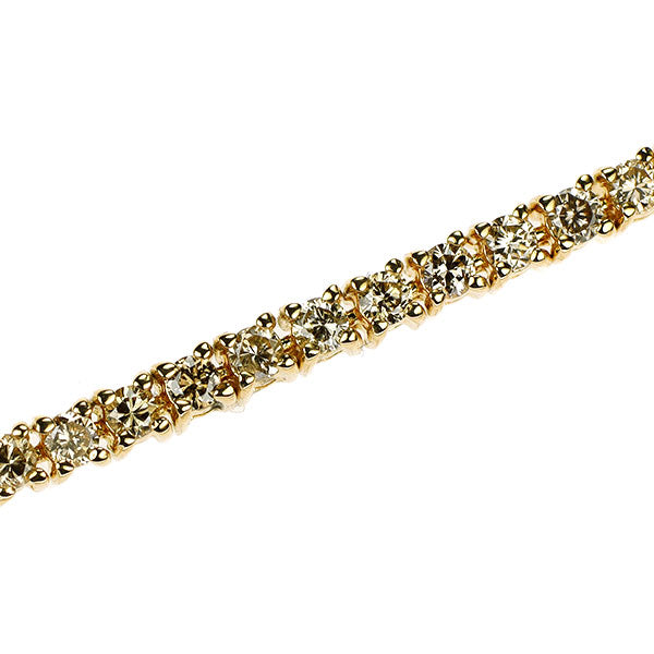 K18YG ダイヤモンド テニス ブレスレット 2.12ct