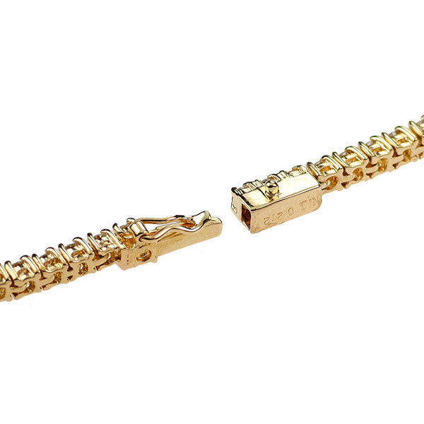 K18YG ダイヤモンド テニス ブレスレット 2.12ct