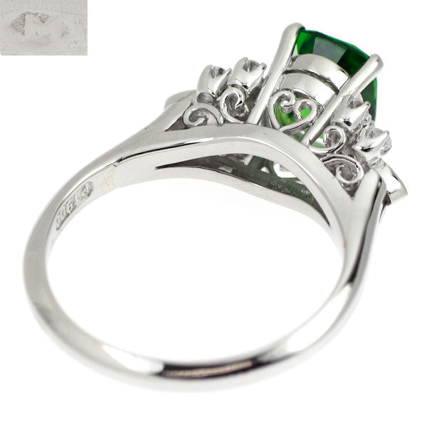 銀座ミワ Pt900 トルマリン ダイヤモンド リング 1.49ct D0.22ct