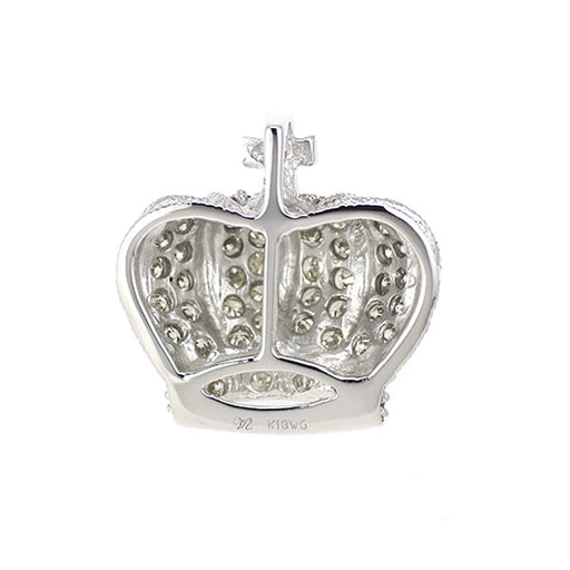 笠原真寿美 K18WG ダイヤモンド ペンダントトップ 王冠 — セルビー