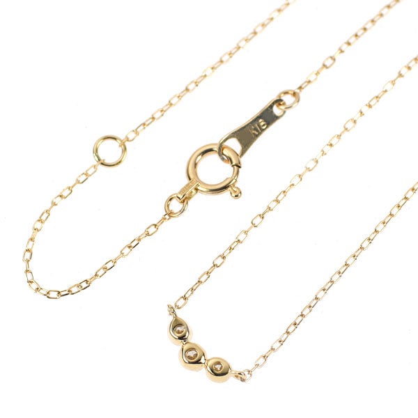 K18YG ダイヤモンド ペンダントネックレス 0.03ct