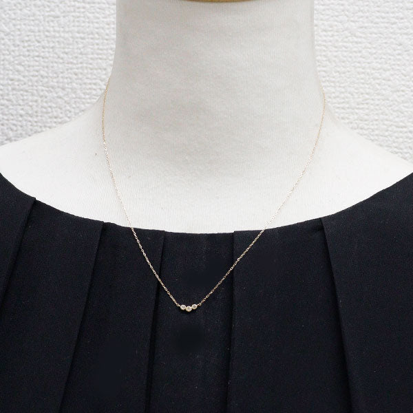 K18YG ダイヤモンド ペンダントネックレス 0.03ct