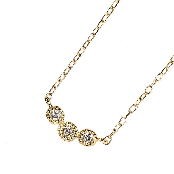 K18YG ダイヤモンド ペンダントネックレス 0.03ct