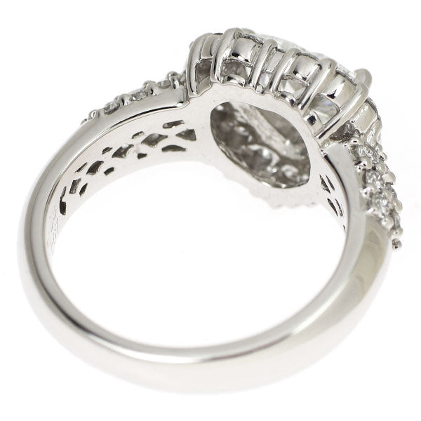 Pt900 ハートシェイプ ダイヤモンド リング 1.028ct F SI2 D0.67ct
