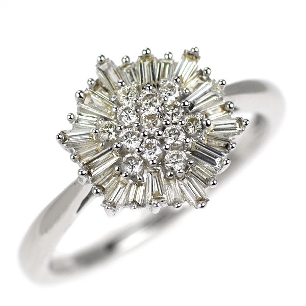 K18WG ダイヤモンド リング 0.43ct
